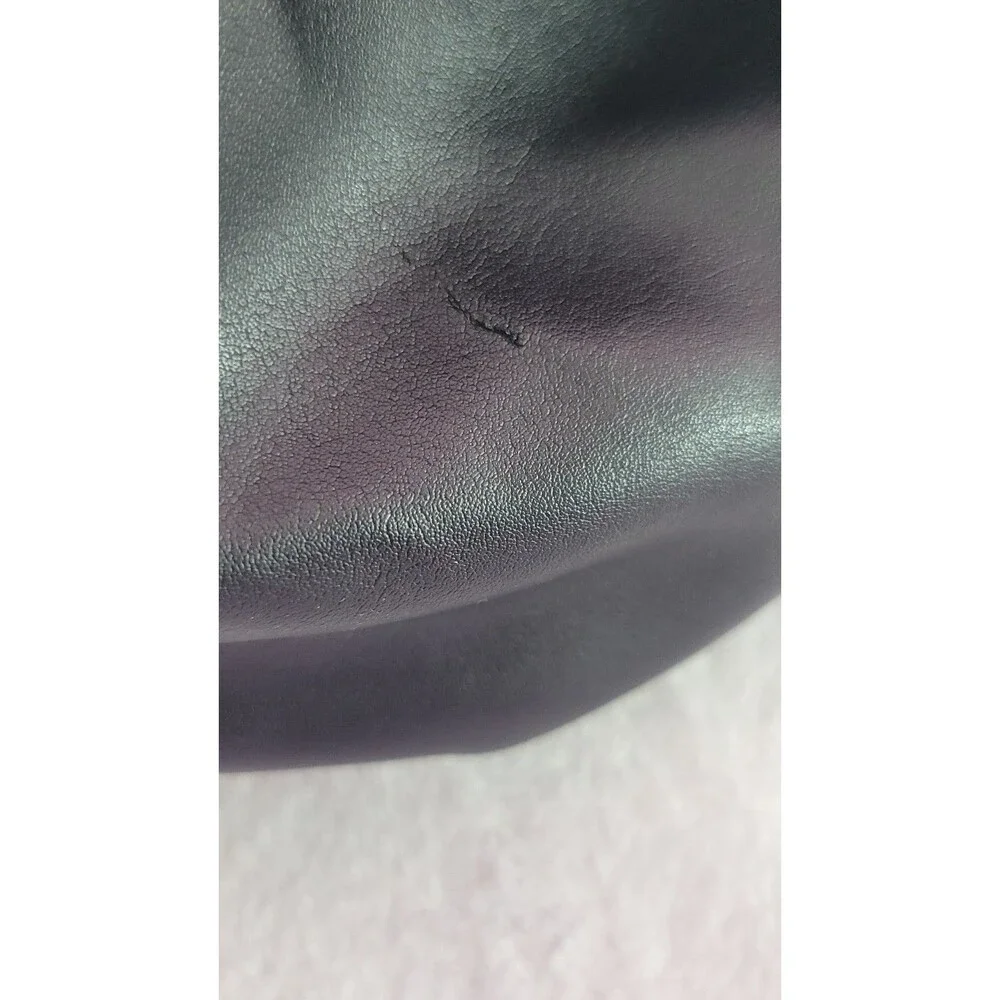 Victoria's Secret Gym Pink Drawstring Backpack Bag Black Missing Logo No Straps